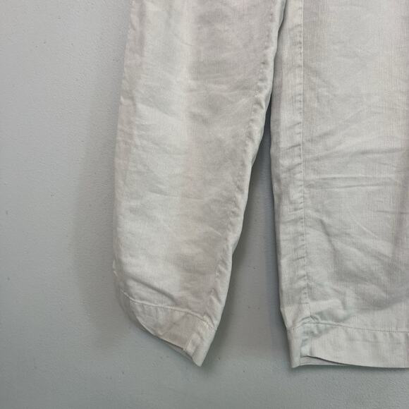 Aritzia Wilfred The Effortless Pant Linen Natural Size 2 High-Rise Pleated Boho - Picture 3 of 13